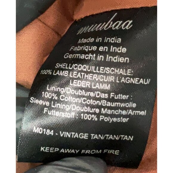 Muubaa x Free People Edgy Distressed Brown Leather Moto Biker Jacket Luxury Boho - Picture 11 of 16